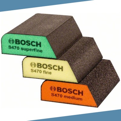 Bosch 2608621252 Zestaw 3 gąbek szlifierskich