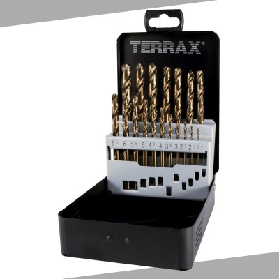 Terrax A215214 Zestaw wierteł 1-10x0,5mm