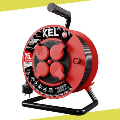 KEL W-97921 Przedłużacz bębnowy 25m