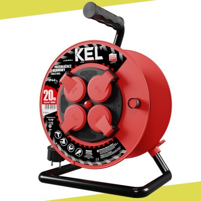 KEL W-98043 Przedłużacz bębnowy 20m