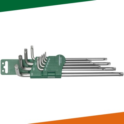 Jonnesway H16109S Zestaw kluczy trzpieniowych TORX 5-kątnych