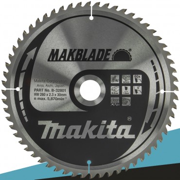 Makita B-32801 Tarcza tnąca MAKBLADE 260x30mm 60Z