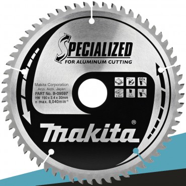 Makita B-09597 Tarcza tnąca SPECIALIZED 190x30mm 60Z