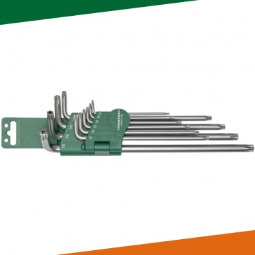 Jonnesway H08S110S Zestaw kluczy trzpieniowych TORX z otworem