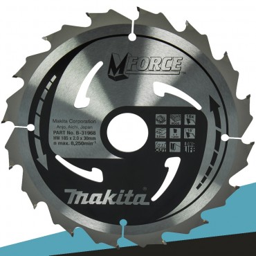 Makita B-31968 Tarcza tnąca MFORCE 185x30mm 16Z