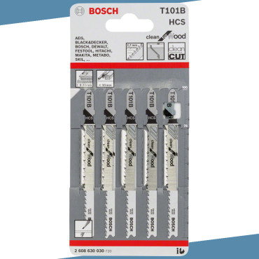 Bosch 2608630030 Brzeszczoty T101B do wyrzynarek 5szt.