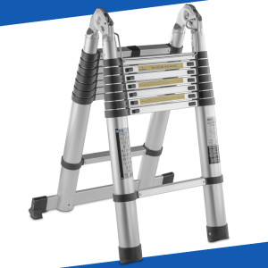 GEKO G02449 Drabina teleskopowa aluminiowa przegubowa 5m