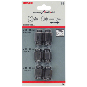 Bosch 2608584682 Zestaw adapterów Power Change do otwornic 6szt.