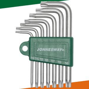 Jonnesway H08MT07S Zestaw kluczy trzpieniowych TORX z otworem