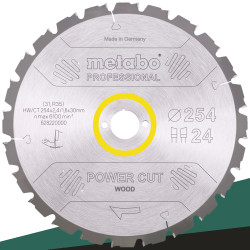 Metabo 628220000 Tarcza tnąca 254x30mm 24Z