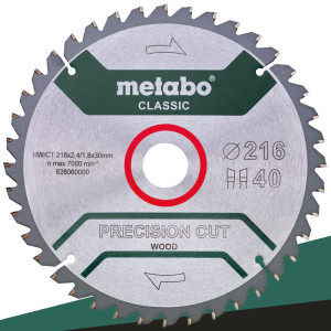 Metabo 628060000 Tarcza tnąca 216x30mm 40Z